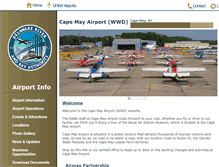 Tablet Screenshot of capemayairport.com